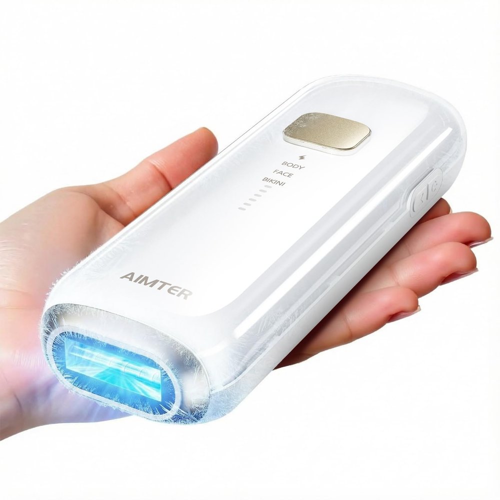 Laser Hair Removal, IPL Hair Removal for Women and Men with 5 CSapphire Ice-Cooling Function, At-Home Hair Removal Device for Armpits Back Legs Arms Face Bikini Line,Unlimited Flashes,Nearly Painless