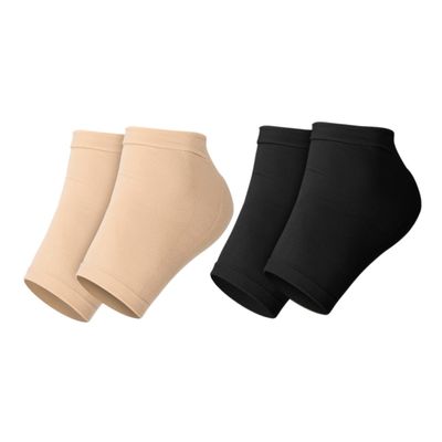 FOMIYES 2pairs Moisturizing Heel Socks for Foot Care Dry Cracked Comfortable Silicone Toeless Socks for Women