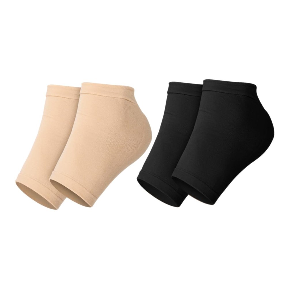 FOMIYES 2pairs Moisturizing Heel Socks for Foot Care Dry Cracked Comfortable Silicone Toeless Socks for Women