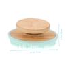 BATHVEVE 2pcs Ergonomic Design Body Exfoliating Brush Silicone Shower Massager Bathing Scrubber view 2