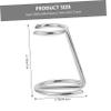 PACKOVE Men's Razor Brush Holder Rack Alloy Bathroom Organizer for Shaving Tools Sturdy Razor Stand for Grooming Accessories for Home Use view 2