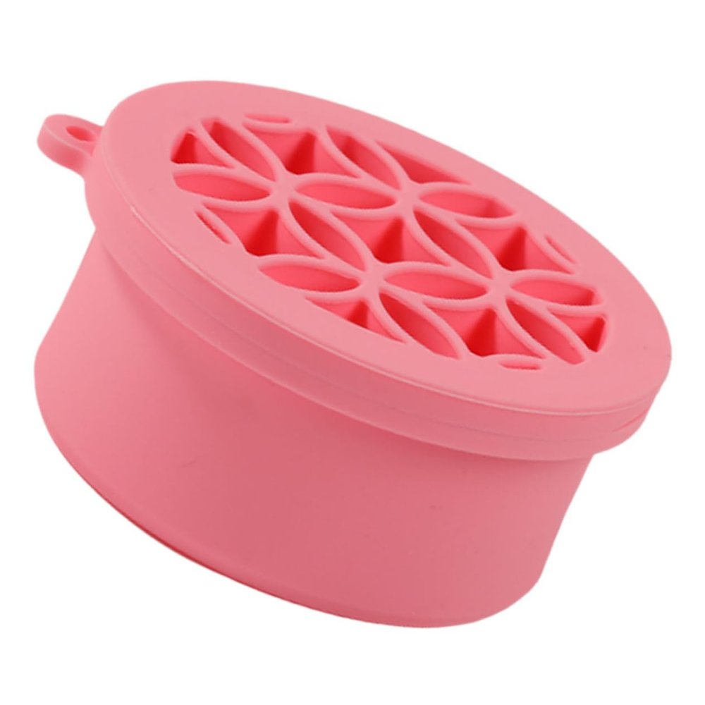 BATHVEVE Folding Silicone Makeup Brush Cleaner Bowl Compact Design for Cleaning of Brushes and Sponges Reusable and Space-saving Tool for