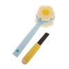 Beatifufu Shower Body Brush with Handle Double-Sided Exfoliating Back Scrubber for Deep Cleaning Includes Foot File for Two-one Bath Tool view 1