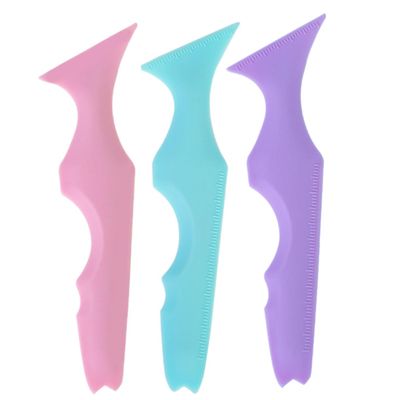 LIFKOME 3pcs Silicone Eyeliner Stencils Makeup Tool Eyebrow Stencil Mascara Applicator for Eye Makeup Aid