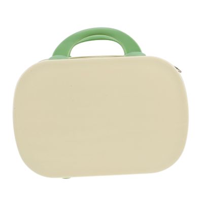 WOFASHPURET 14-Inch Portable Makeup Travel Bag Dual Color Cosmetic Organizer Handle Lightweight Makeup Case for Women for Travel and Storage