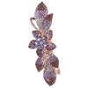 DEARMAMY Elegant Rhinestone Hair Barrette for Women Metal Clip for Thick Hair for Weddings and Special Occasions Chic Floral Design view 1