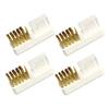 CALLARON 4pcs Copper Wire Cleaning Brush Bristle Soft Bristle Nail Tool Cleaner for Manicure view 1