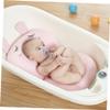 ANDRESLAD Non-Slip Bath Cushion for Newborns Soft Floating Bath Mat Strong Suction Cups Waterproof Infant Shower Safety for Use view 2