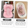 ANDRESLAD Non-Slip Bath Cushion for Newborns Soft Floating Bath Mat Strong Suction Cups Waterproof Infant Shower Safety for Use view 4
