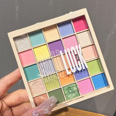25 Color Rainbow Eyeshadow Palette - Matte & Shimmer Makeup Palette, Highly Pigmented Colorful Eyeshadows for Day & Night, Professional Bright Eyeshadow Palette