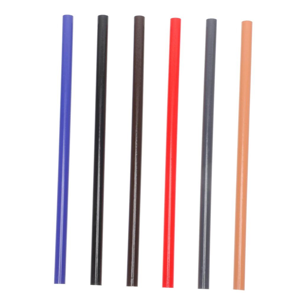BIUDECO 6pcs Eyebrow Positioning Pens for Precise Microblading Includes Brown Black Blue Gray Red and Skin Tones Professional and Personal Use