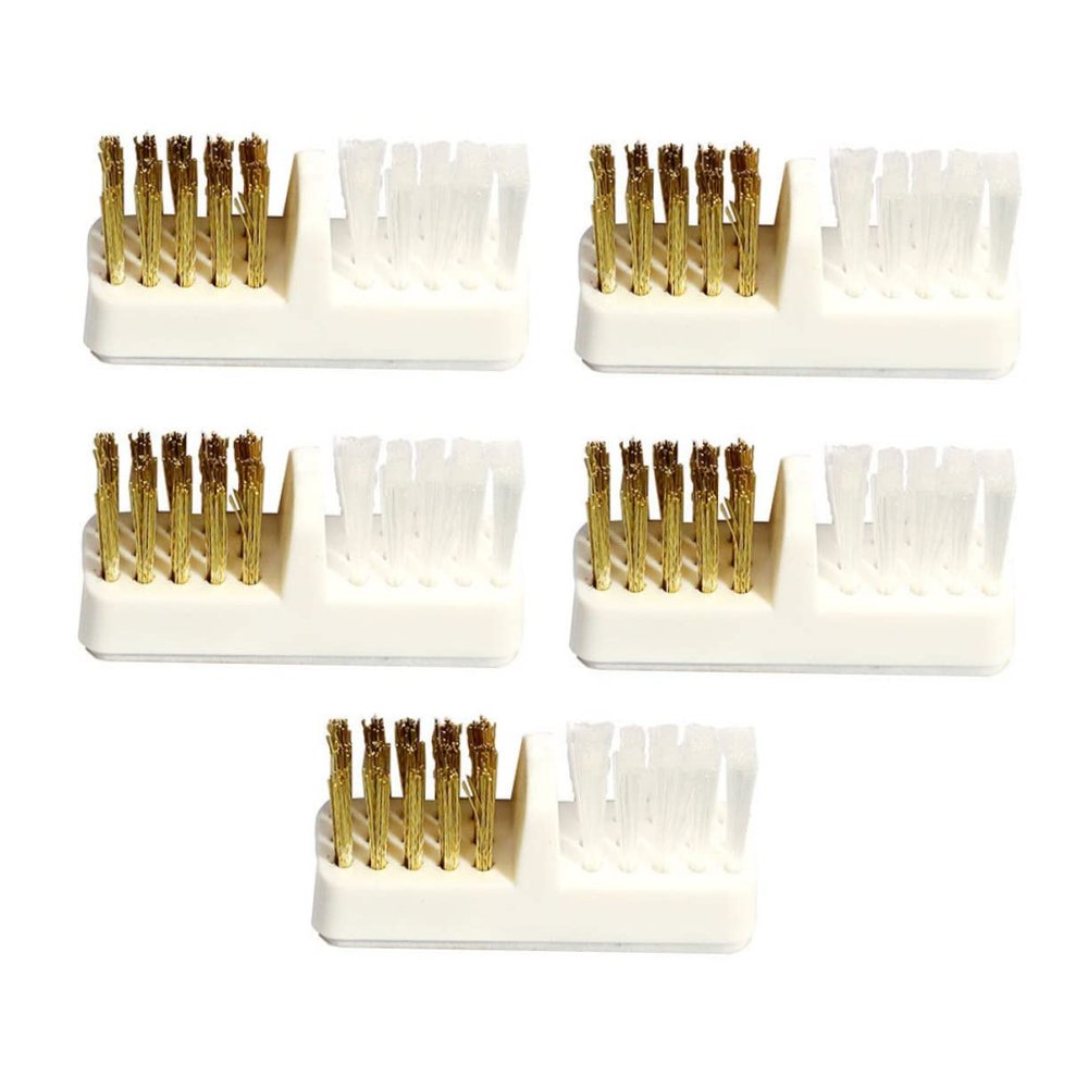 CALLARON 5pcs Nail Drill Dust Brush Copper Wire Cleaning Brush for Manicure Cleaning Tool