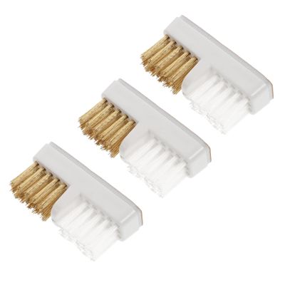 CALLARON 3pcs Supple Brush Wire Nail Cleaning for Manicure Wire Nail Drills Cleaning Equipment