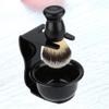 PACKOVE Nylon Shaving Tool Set Acrylic Brush Stand and Soap Bowl for Men and Grooming Accessories Shaving Kit for Smooth Facial Cleanse view 3