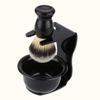 PACKOVE Nylon Shaving Tool Set Acrylic Brush Stand and Soap Bowl for Men and Grooming Accessories Shaving Kit for Smooth Facial Cleanse view 4