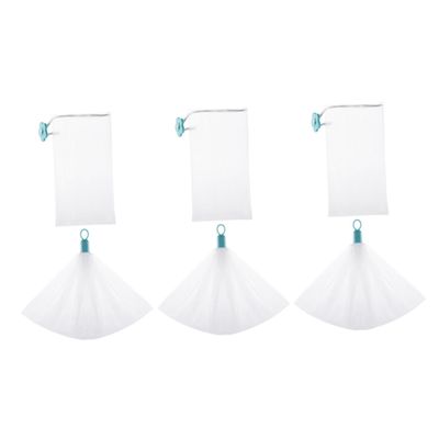 COMPUKAS 6Pcs Dense Foaming Soap Net Pouch Soft Mesh for Handmade Soap Facial Cleansing Travel-Friendly Easy to Use