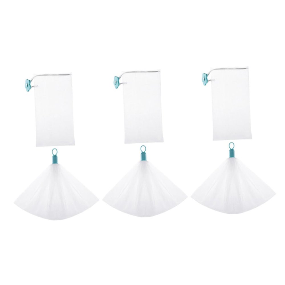 COMPUKAS 6Pcs Dense Foaming Soap Net Pouch Soft Mesh for Handmade Soap Facial Cleansing Travel-Friendly Easy to Use