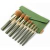 TEOYETTSF 8 Green Sparkling Soft Hair Makeup Brush Set Solid Wood Brush Rod Makeup Tool view 1