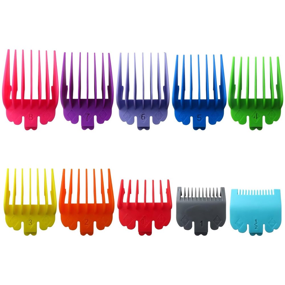 10-Piece Hair Clipper Guards Cutting Combs Fit for TPOB Slime2 - Multiple Colors by YTXXDEUS
