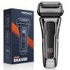 PRITECH Foil Shaver for Men, Electric Razor with Tight Foil Technology, Skin-Friendly Design, Easy Blade Replacement, Cordless Rechargeable with Pop-Up Trimmer, LED Display,Waterproof view 1