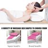 LDLCYCN Grey,180 * 60cm(S), Massage Table Cover with Face Hole Massage Bed Sheet Cover with Elastic Band Soft Beauty Massage SPA Couch Cover with Skirt Beauty Therapy Bed Cover Washable view 3