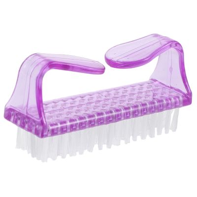 BATHVEVE 1pc Fingernail Brush for Cleaning Dust Lightweight Nail Brush for Easy Use Compact Design for Nails Toes Hands for Home Salon Flexible