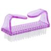 BATHVEVE 1pc Fingernail Brush for Cleaning Dust Lightweight Nail Brush for Easy Use Compact Design for Nails Toes Hands for Home Salon Flexible view 1