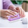 BATHVEVE 1pc Fingernail Brush for Cleaning Dust Lightweight Nail Brush for Easy Use Compact Design for Nails Toes Hands for Home Salon Flexible view 3