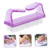 BATHVEVE 1pc Fingernail Brush for Cleaning Dust Lightweight Nail Brush for Easy Use Compact Design for Nails Toes Hands for Home Salon Flexible view 4