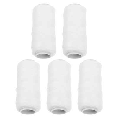 EXQUIMEUBLE 5rolls Cotton Thread Facial Puller Hair Remover Waxed Cord Face Hair Removal Tool Eyebrow Threading Thread Replacement for Epilator