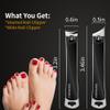 EBEWANLI Nail Clippers Set, Ultra Sharp Nail Clippers for Men, Slanted Angled Ingrown Toenail Clipper and Curved Fingernail Clipper Cutters, Stainless Steel Finger Nail Clippers Adult view 4