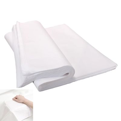 ArrErr 100 Sheets Disposable Nail Care Towels Non-Woven Fabric Large Nail Art Table Mats Protector Pedicure Foot Mats for Manicure Table Gel Polish Kit