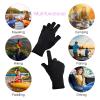 YUXIANLB UV Protection Gloves for Gel Nails, Halloween Fingerless Gloves, 3 Pairs Compression Glove for Gel Manicures, Nail Supplies, Stretchy Breathable Fabric for Nail Techs, DIY Salon Use view 3