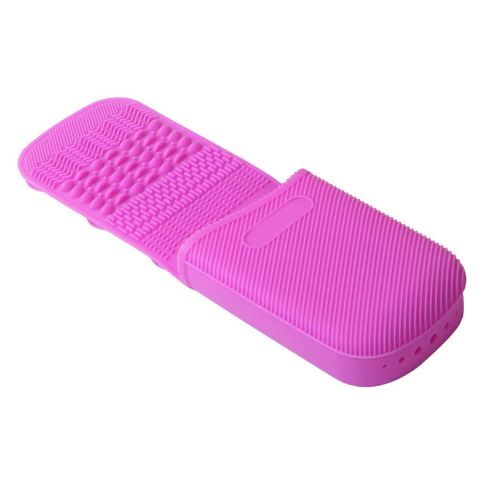 SAFIGLE Silicone Makeup Brush Cleaner Mat Multi-functional Scrubber for Efficient Cleaning of Makeup Tools Space-saving Design Easy to Use for All Brush Types