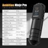 Ambition Ninja Pro Tattoo Machine with Coreless Motor - Rotary Cartridge Tattoo Pen with 2000mAh Power Supply for Professionals and Beginners Tattoo Artists view 2