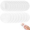 18 Pieces Powder Puff, Soft Velour Setting Powder Puffs Round Washable Makeup Face Compact Pads for Loose and Foundation, 2.36 Inch (White) view 1