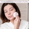 18 Pieces Powder Puff, Soft Velour Setting Powder Puffs Round Washable Makeup Face Compact Pads for Loose and Foundation, 2.36 Inch (White) view 4