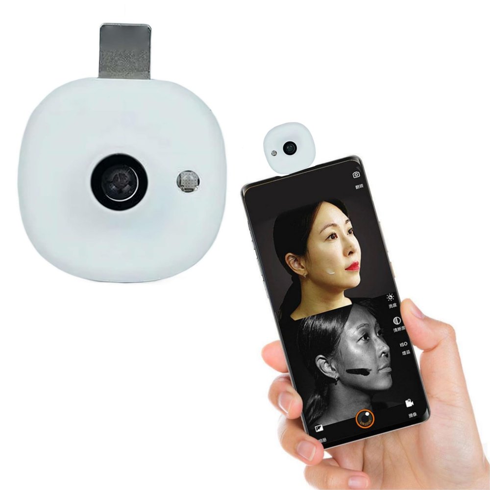 UV Camera for Sunscreen Test,Portable UV Camera for Facial Sun Protection and Detection Removal Makeup,Sunscreen Detection Test Camera,Mini UV Sunscreen Camera for Phone