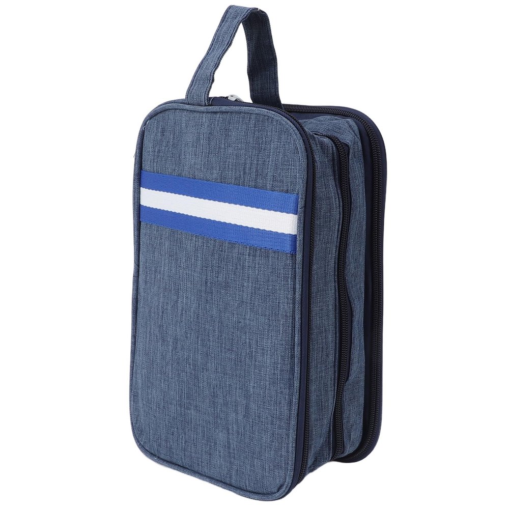 Alomejor Large Capacity Toiletry Bag with Strong,Nylon Canvas Travel Cosmetic Bag, Airline Compliant for Daily Use