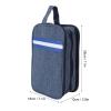 Alomejor Large Capacity Toiletry Bag with Strong,Nylon Canvas Travel Cosmetic Bag, Airline Compliant for Daily Use view 2