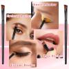 200 Pieces Disposable Angled Eyebrow Brushes Bulk,Eyeliner Brow Tint Brushes,Eye Shadow Applicator Sticks Disposable Makeup Brushes,Salon Beauty Cosmetic Make up Tool Esthetician Supplies view 4