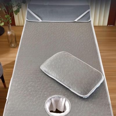 FOGVG Beauty Salon Bed Mattress Lash Bed Topper Massage Table Mattress with Breath Hole Spa Bed Accessories Memory Foam Mattress Pad Cushion Cover Square/Round/Trapezoidal Head,B,80 * 190cm