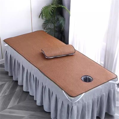 FOGVG Beauty Salon Bed Mattress Lash Bed Topper Massage Table Mattress with Breath Hole Spa Bed Accessories Memory Foam Mattress Pad Cushion Cover Square/Round/Trapezoidal Head,C,80 * 190cm
