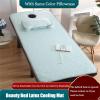 FOGVG Beauty Salon Bed Mattress Cooling Lash Bed Topper Massage Table Mattress with Breath Hole Spa Bed Accessories Spa Bed Mattress Pad Cushion Cover Square/Round/Trapezoidal Head,A,70x185cm view 2