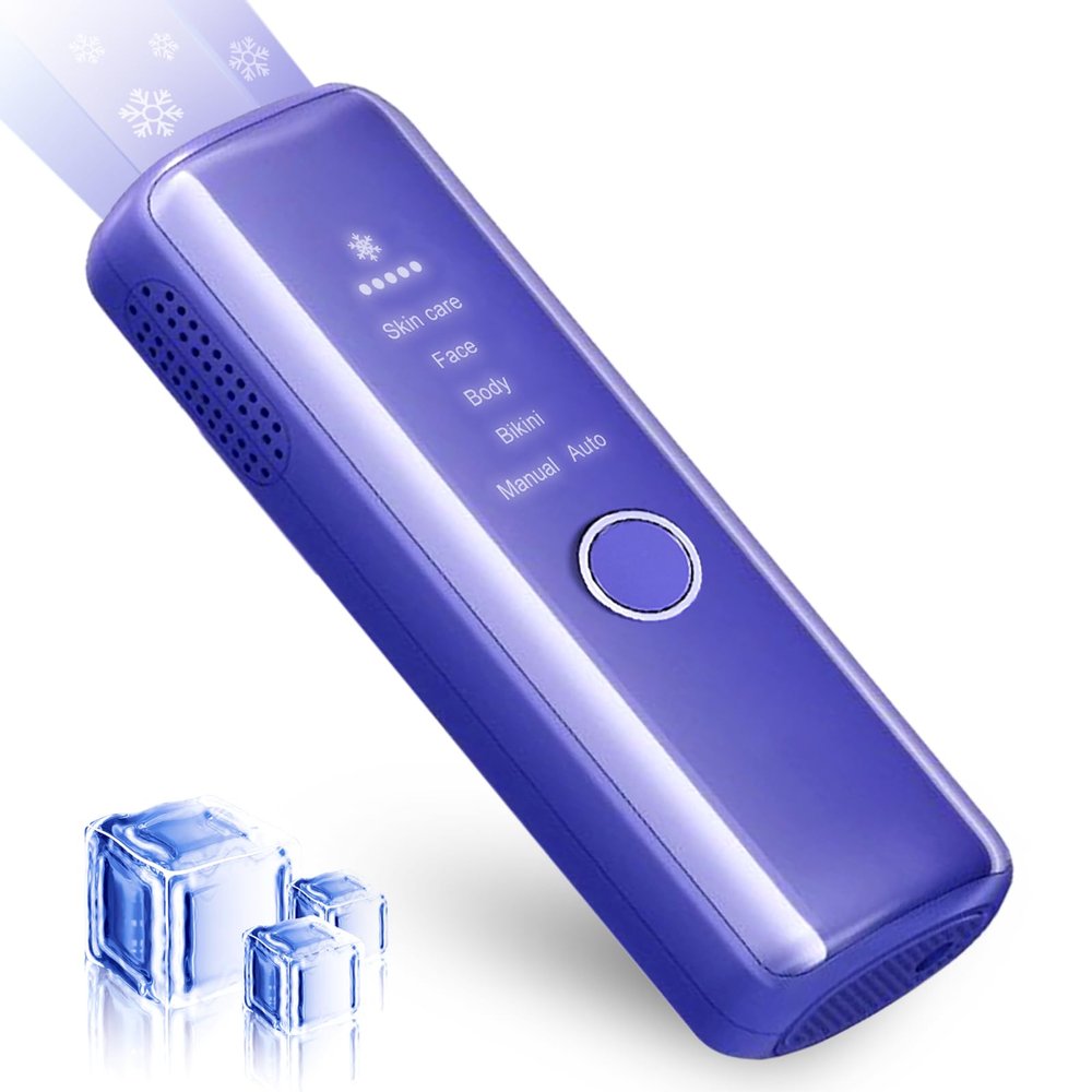 IPL Hair Removal,Laser Hair Removal,hair removal device,Permanent Hair Removal With Ice-Cooling,At-Home Hair Remover,Painless & Long-Lasting Results,Holiday gifts for women and men.
