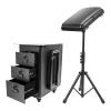 JLYNOWPT Rolling Makeup Case, Professional Portable Makeup Case with Tripod and Combination Lock Tattoo Travel Cases with Sliding Drawers for Nail Tech Hairstylist Barber view 1
