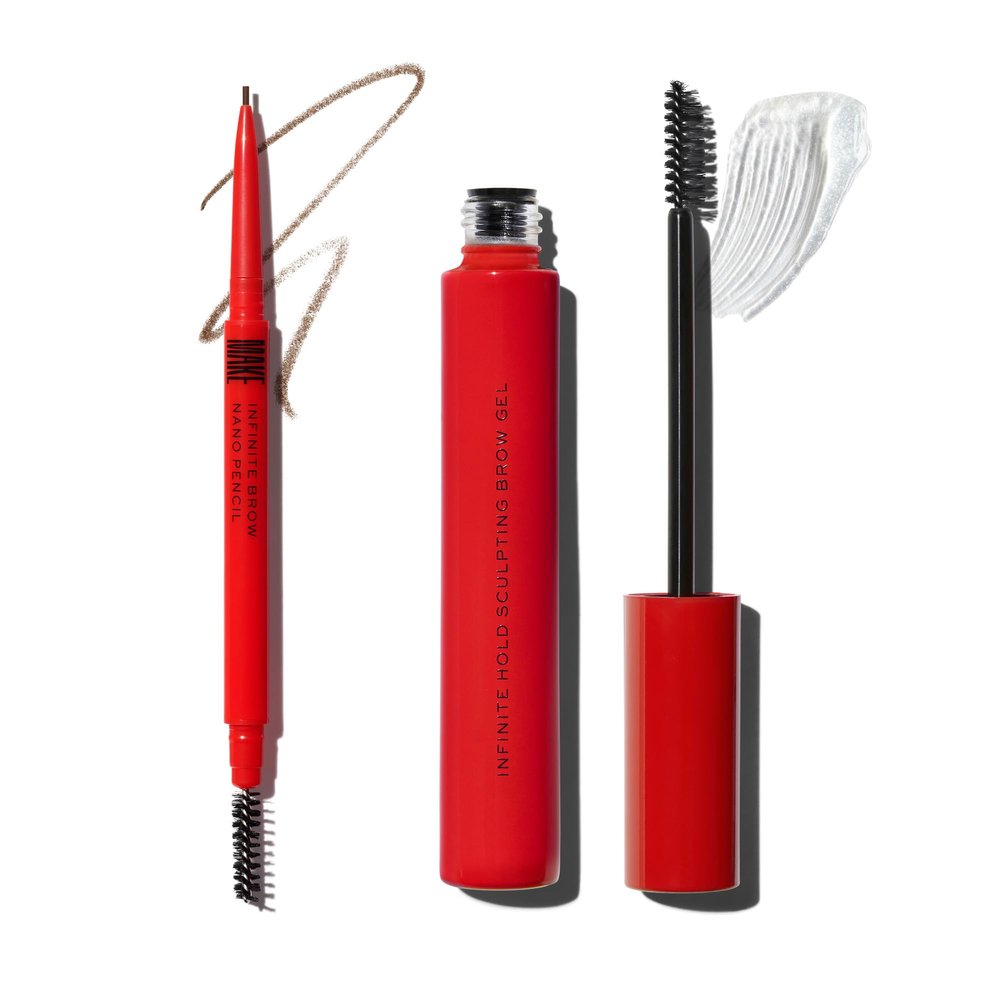 MAKE Beauty Infinite Hold Brow Gel & Nano Brow Warm Brown Bundle
