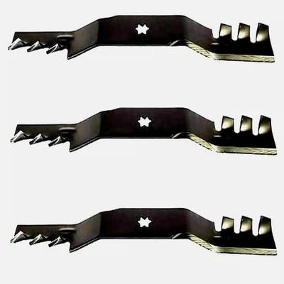 3 Pack Blades RZT50 LT1050 SLT1050 LTX1050 ZTT50 Replacement for Cub Cadet OEM