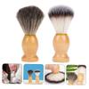 EXQUIMEUBLE 2pcs Men Shaving Brush Soft for Facial Cleansing and Salon Use Lightweight Portable Design for Home and Travel for Shaving and Lathering view 2