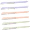 FRCOLOR Stainless Steel Eyebrow Razor Set 6 Pieces High Precision Eyebrow Shavers for Women Facial Hair Removal Tools Portable with Protective Cover view 1